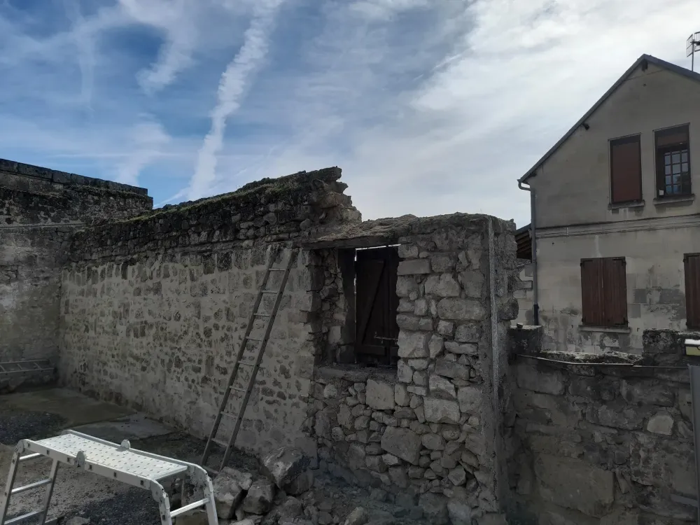 renovation mur exterieur - avant